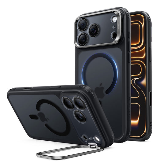 MagSafe futrola za Apple iPhone 18 Pro Max / 17 Pro Max, ESR, Classic Hybrid Kickstand, Crna Satenska