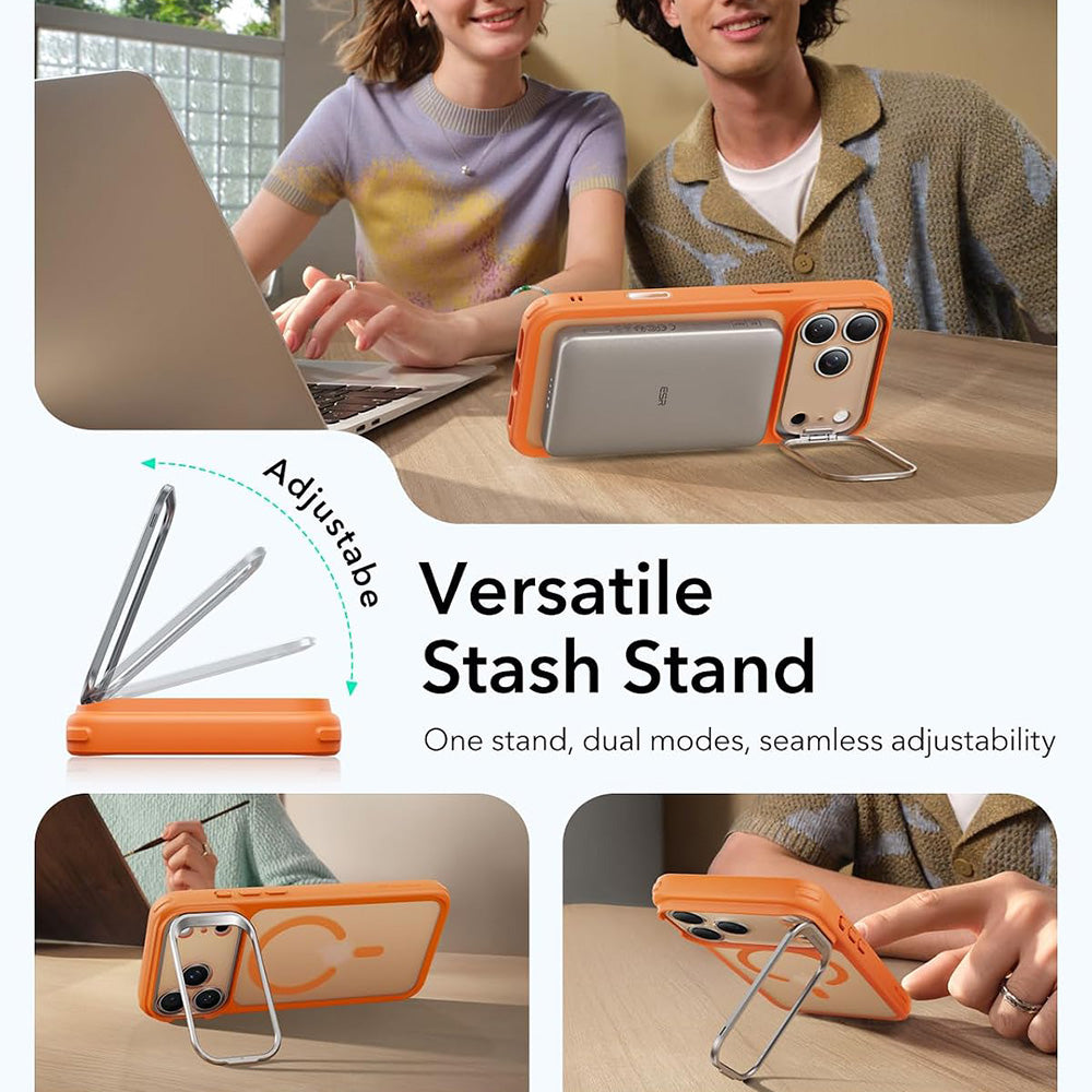 MagSafe futrola za Apple iPhone 18 Pro Max / 17 Pro Max, ESR, Classic Hybrid Kickstand, Satenska Narandžasta