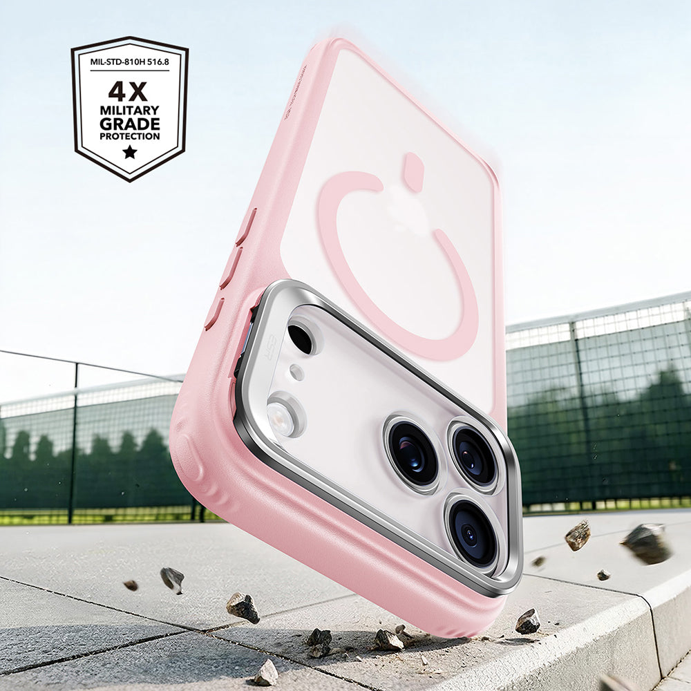 MagSafe futrola za Apple iPhone 18 Pro Max / 17 Pro Max, ESR, Classic Hybrid Kickstand, Satensko Roze