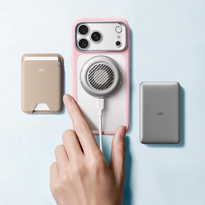 MagSafe futrola za Apple iPhone 18 Pro Max / 17 Pro Max, ESR, Classic Hybrid Kickstand, Satensko Roze