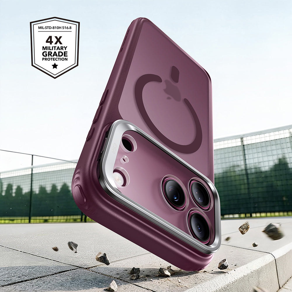 MagSafe futrola za Apple iPhone 18 Pro Max / 17 Pro Max, ESR, Classic Hybrid Kickstand, Tamno Saten Bordo