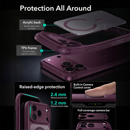 MagSafe futrola za Apple iPhone 18 Pro Max / 17 Pro Max, ESR, Classic Hybrid, Tamno Saten Vino