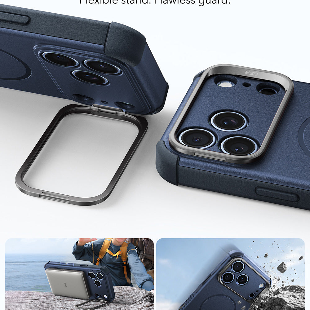MagSafe futrola za Apple iPhone 18 Pro Max / 17 Pro Max, ESR, Cyber Armor Kickstand, Plava
