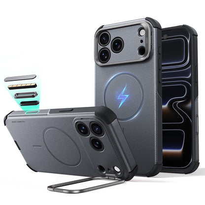 MagSafe futrola za Apple iPhone 18 Pro Max / 17 Pro Max, ESR, Cyber Armor Kickstand, Siva