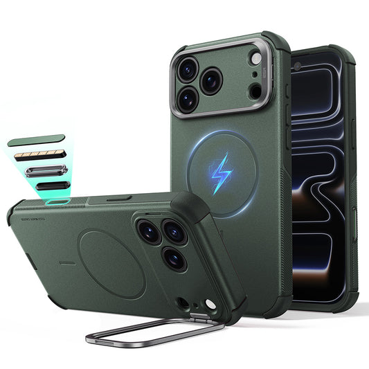 MagSafe futrola za Apple iPhone 18 Pro Max / 17 Pro Max, ESR, Cyber Armor Kickstand, Zelena