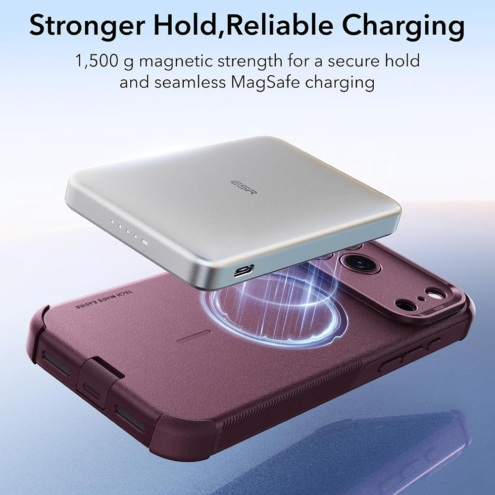 MagSafe futrola za Apple iPhone 18 Pro Max / 17 Pro Max, ESR, Cyber, Tamno Bordo Satenska
