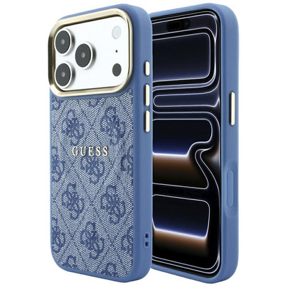 MagSafe futrola za Apple iPhone 18 Pro Max / 17 Pro Max, Guess, 4G Embossed Classic, Plava