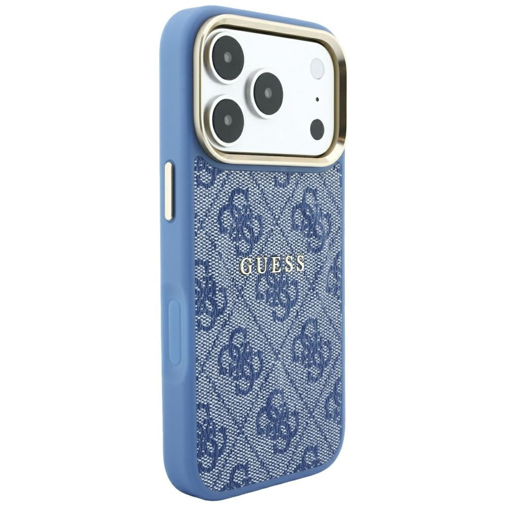 MagSafe futrola za Apple iPhone 18 Pro Max / 17 Pro Max, Guess, 4G Embossed Classic, Plava