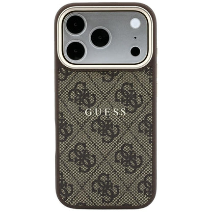 MagSafe futrola za Apple iPhone 18 Pro Max / 17 Pro Max, Guess, 4G Embossed Classic, Braon