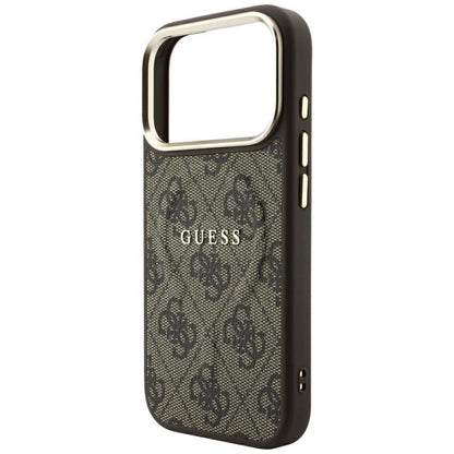 MagSafe futrola za Apple iPhone 18 Pro Max / 17 Pro Max, Guess, 4G Embossed Classic, Braon
