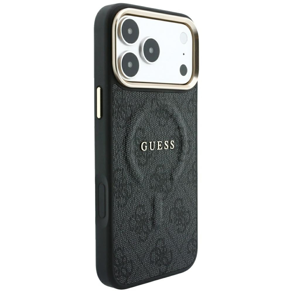 MagSafe futrola za Apple iPhone 18 Pro Max / 17 Pro Max, Guess, 4G Embossed Classic, Crna