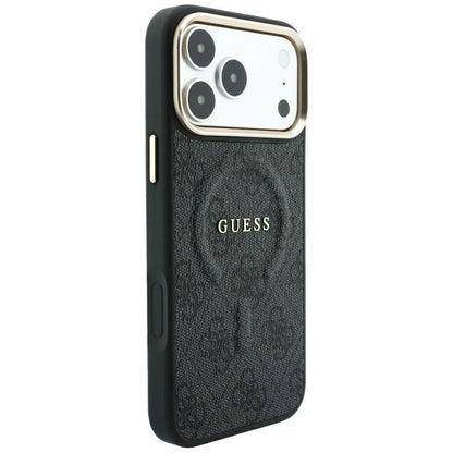 MagSafe futrola za Apple iPhone 18 Pro Max / 17 Pro Max, Guess, 4G Embossed Classic, Crna