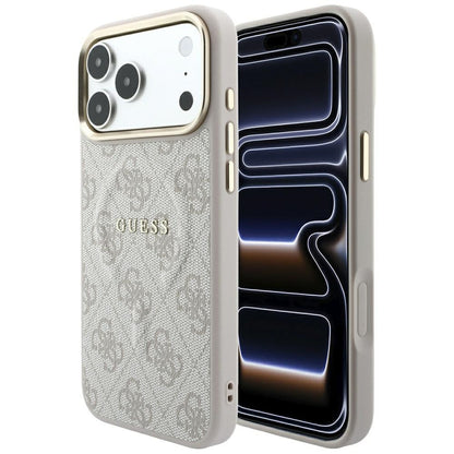 MagSafe futrola za Apple iPhone 18 Pro Max / 17 Pro Max, Guess, 4G Embossed Classic, Roze