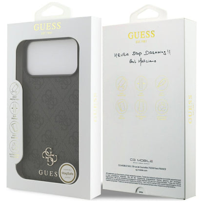 MagSafe futrola za Apple iPhone 18 Pro Max / 17 Pro Max, Guess, 4G Small and Classic, Crna