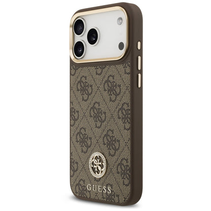 MagSafe maska za Apple iPhone 18 Pro Max / 17 Pro Max, Guess, 4G Strass Logo, braon