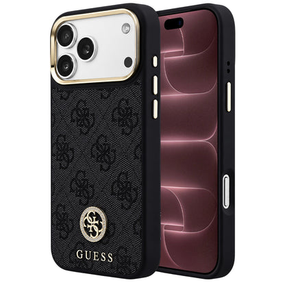 MagSafe maska za Apple iPhone 18 Pro Max / 17 Pro Max, Guess, 4G Strass Logo, crna