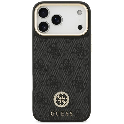 MagSafe maska za Apple iPhone 18 Pro Max / 17 Pro Max, Guess, 4G Strass Logo, crna