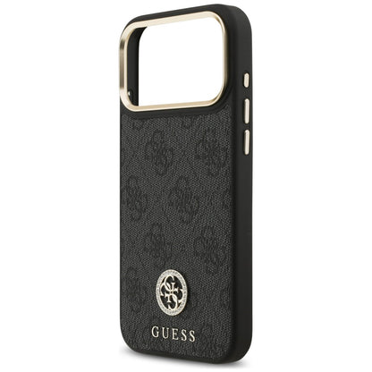 MagSafe maska za Apple iPhone 18 Pro Max / 17 Pro Max, Guess, 4G Strass Logo, crna