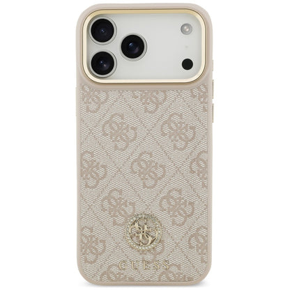 MagSafe maska za Apple iPhone 18 Pro Max / 17 Pro Max, Guess, 4G Strass Logo, roze