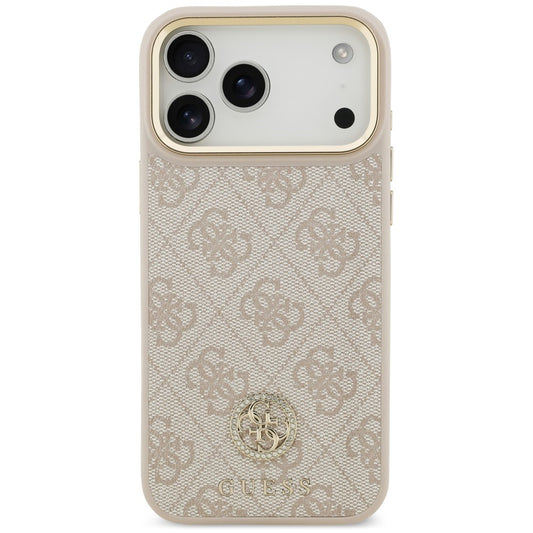 MagSafe maska za Apple iPhone 18 Pro Max / 17 Pro Max, Guess, 4G Strass Logo, roze
