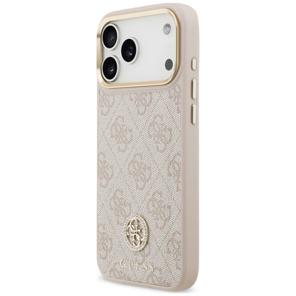 MagSafe maska za Apple iPhone 18 Pro Max / 17 Pro Max, Guess, 4G Strass Logo, roze