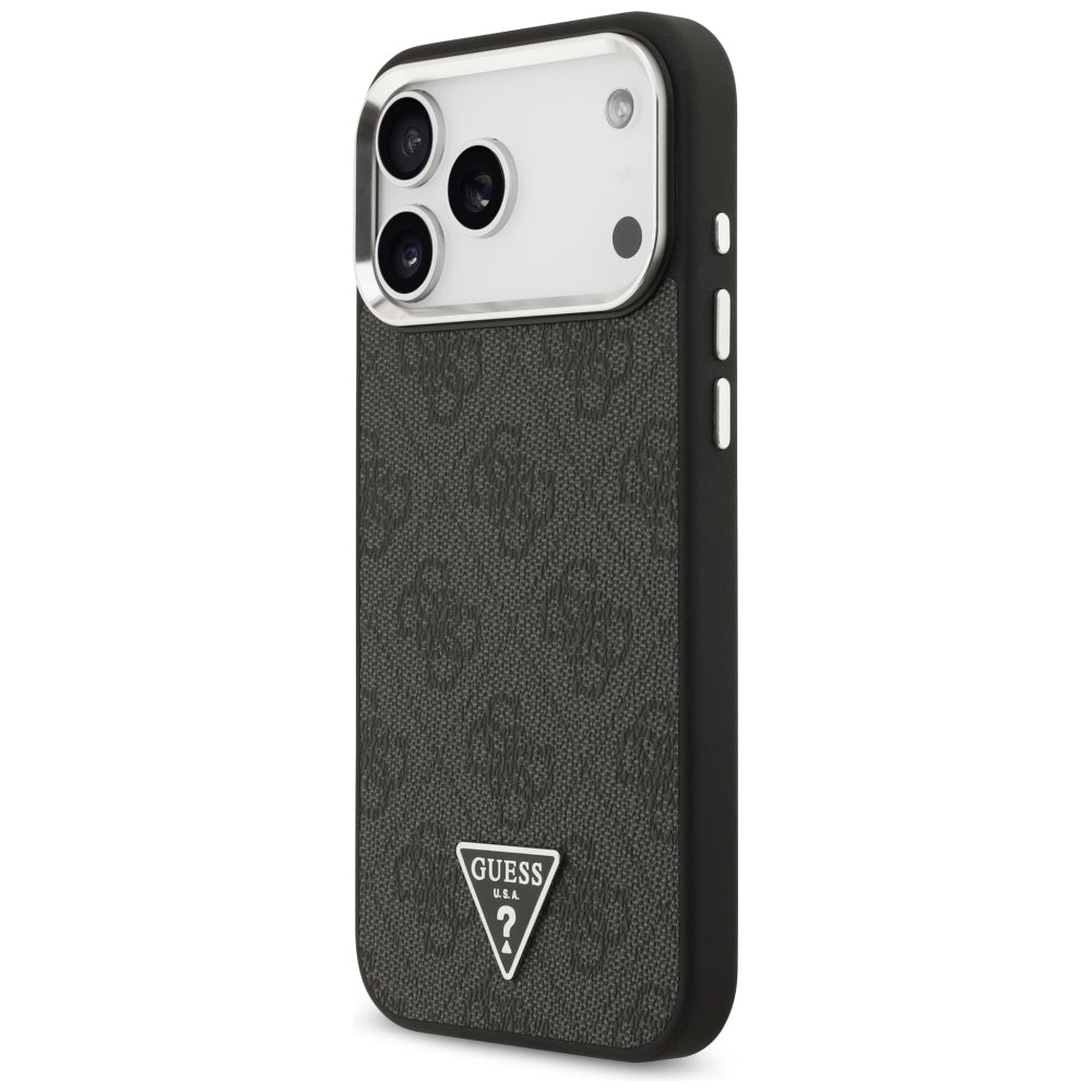 MagSafe futrola za Apple iPhone 18 Pro Max / 17 Pro Max, Guess, 4G Triangle Logo, Crna