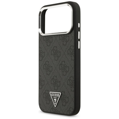 MagSafe futrola za Apple iPhone 18 Pro Max / 17 Pro Max, Guess, 4G Triangle Logo, Crna