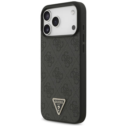 MagSafe futrola za Apple iPhone 18 Pro Max / 17 Pro Max, Guess, 4G Triangle Strass, Crna