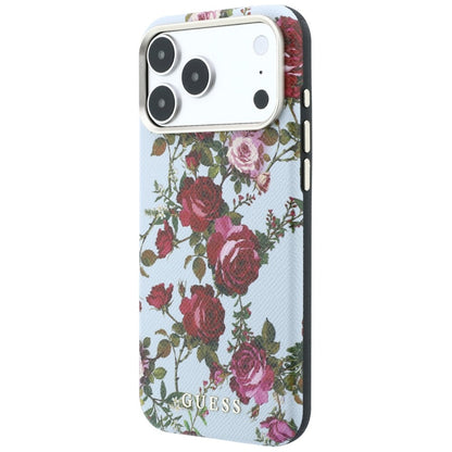 MagSafe maska za Apple iPhone 18 Pro Max / 17 Pro Max, Guess, Blossom Roses Print, plava