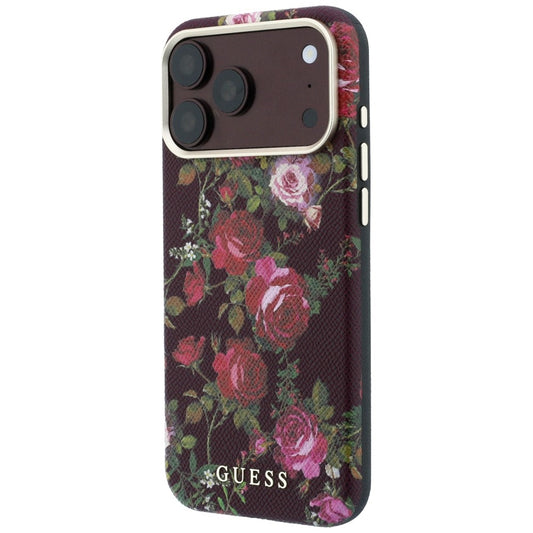 MagSafe maska za Apple iPhone 18 Pro Max / 17 Pro Max, Guess, Blossom Roses Print, bordo