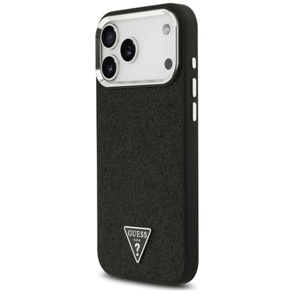 MagSafe futrola za Apple iPhone 18 Pro Max / 17 Pro Max, Guess, Glitter Triangle Logo, Crna