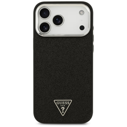 MagSafe futrola za Apple iPhone 18 Pro Max / 17 Pro Max, Guess, Glitter Triangle Logo, Crna
