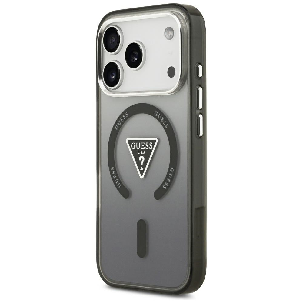 MagSafe maska za Apple iPhone 18 Pro Max / 17 Pro Max, Guess, IML Gradient Triangle Logo, crna