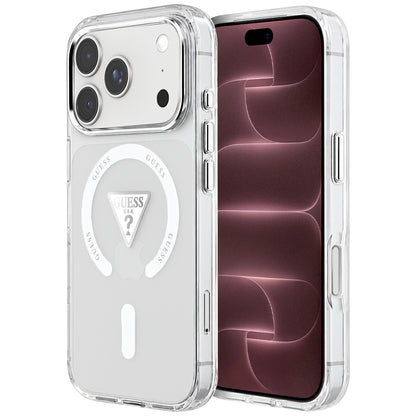 MagSafe maska za Apple iPhone 18 Pro Max / 17 Pro Max, Guess, IML Gradient Triangle Logo, providna