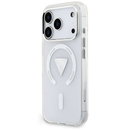 MagSafe maska za Apple iPhone 18 Pro Max / 17 Pro Max, Guess, IML Gradient Triangle Logo, providna