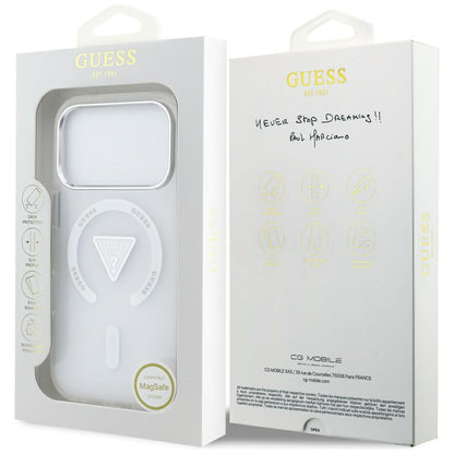 MagSafe maska za Apple iPhone 18 Pro Max / 17 Pro Max, Guess, IML Gradient Triangle Logo, providna