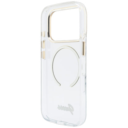 MagSafe maska za Apple iPhone 18 Pro Max / 17 Pro Max, Guess, IML Script Metal, providna