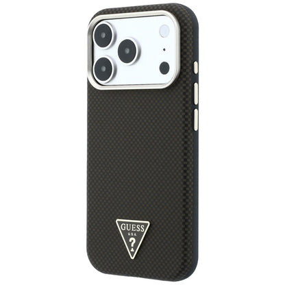 MagSafe futrola za Apple iPhone 18 Pro Max / 17 Pro Max, Guess, Kevlar Triangle Logo, Braon