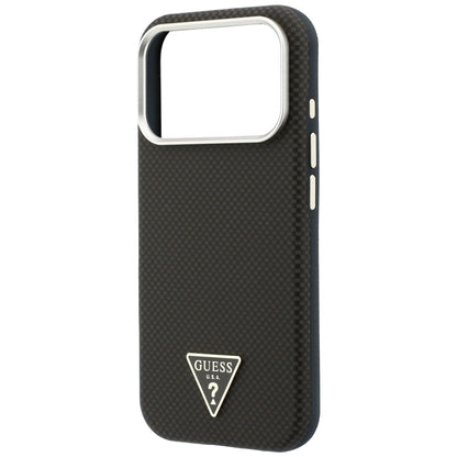 MagSafe futrola za Apple iPhone 18 Pro Max / 17 Pro Max, Guess, Kevlar Triangle Logo, Braon