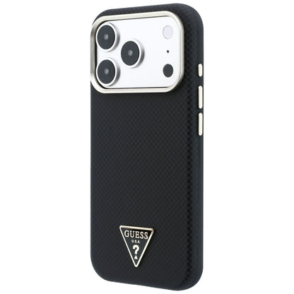 MagSafe futrola za Apple iPhone 18 Pro Max / 17 Pro Max, Guess, Kevlar Triangle Logo, Crna