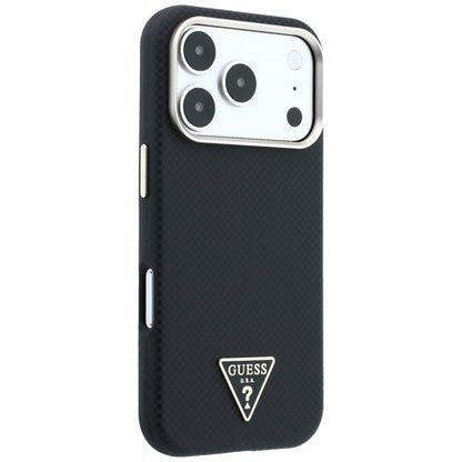 MagSafe futrola za Apple iPhone 18 Pro Max / 17 Pro Max, Guess, Kevlar Triangle Logo, Crna