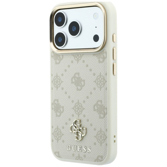 MagSafe futrola za Apple iPhone 18 Pro Max / 17 Pro Max, Guess, Peony 4G Small Logo, Bež