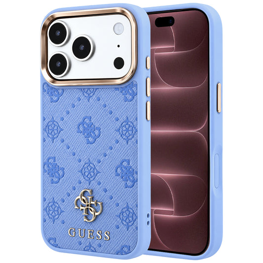 MagSafe futrola za Apple iPhone 18 Pro Max / 17 Pro Max, Guess, Peony 4G Small Logo, Plava