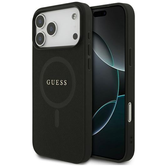 MagSafe futrola za Apple iPhone 18 Pro Max / 17 Pro Max, Guess, Saffiano, Crna