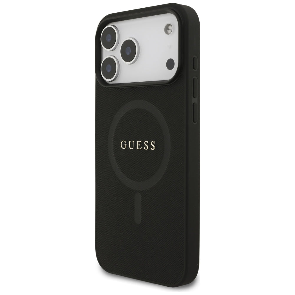 MagSafe futrola za Apple iPhone 18 Pro Max / 17 Pro Max, Guess, Saffiano, Crna