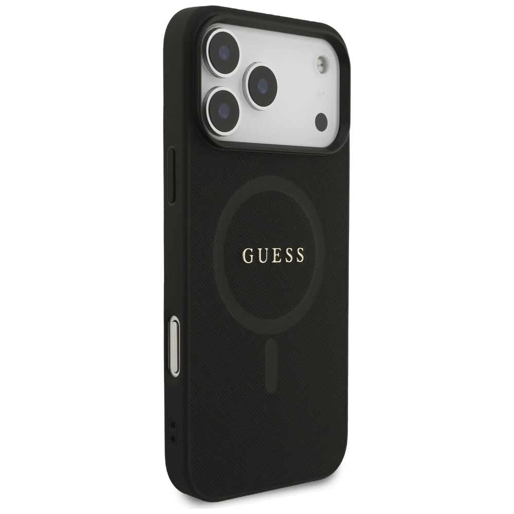 MagSafe futrola za Apple iPhone 18 Pro Max / 17 Pro Max, Guess, Saffiano, Crna