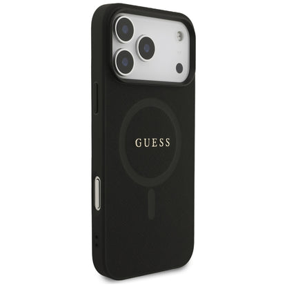 MagSafe futrola za Apple iPhone 18 Pro Max / 17 Pro Max, Guess, Saffiano, Crna