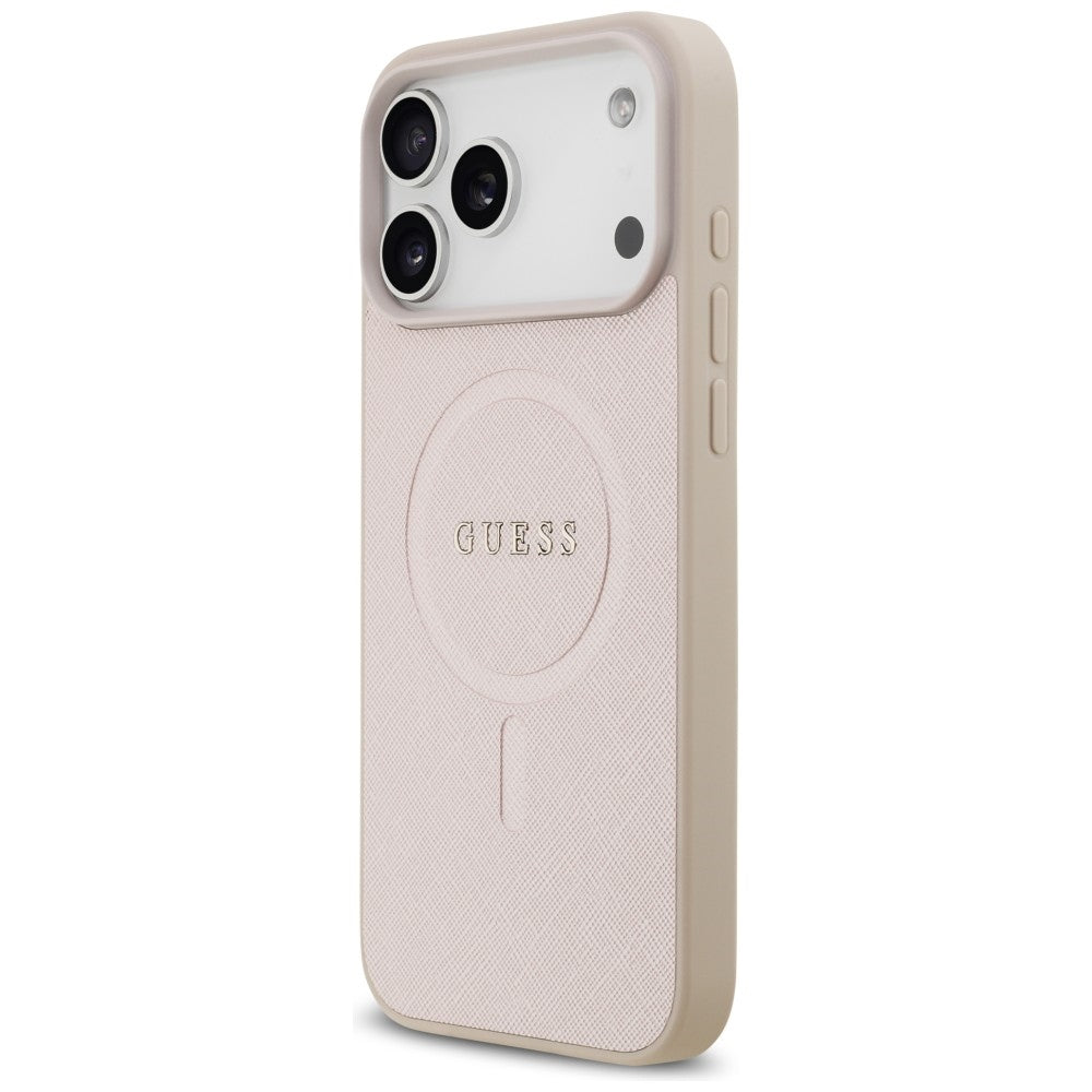 MagSafe futrola za Apple iPhone 18 Pro Max / 17 Pro Max, Guess, Saffiano, Roze