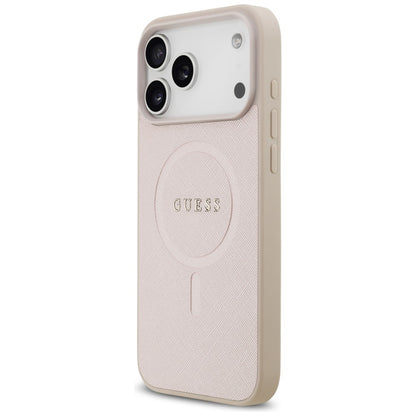 MagSafe futrola za Apple iPhone 18 Pro Max / 17 Pro Max, Guess, Saffiano, Roze