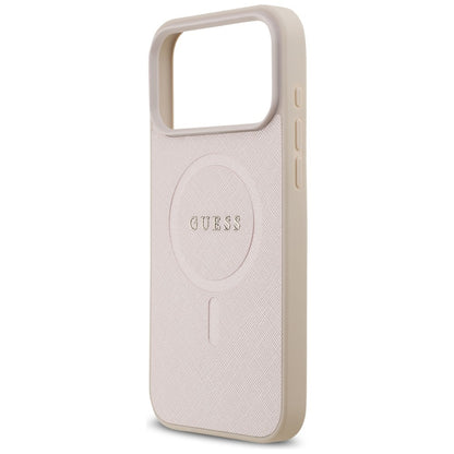 MagSafe futrola za Apple iPhone 18 Pro Max / 17 Pro Max, Guess, Saffiano, Roze
